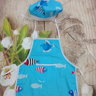 tạp dề nấu ăn cho bé