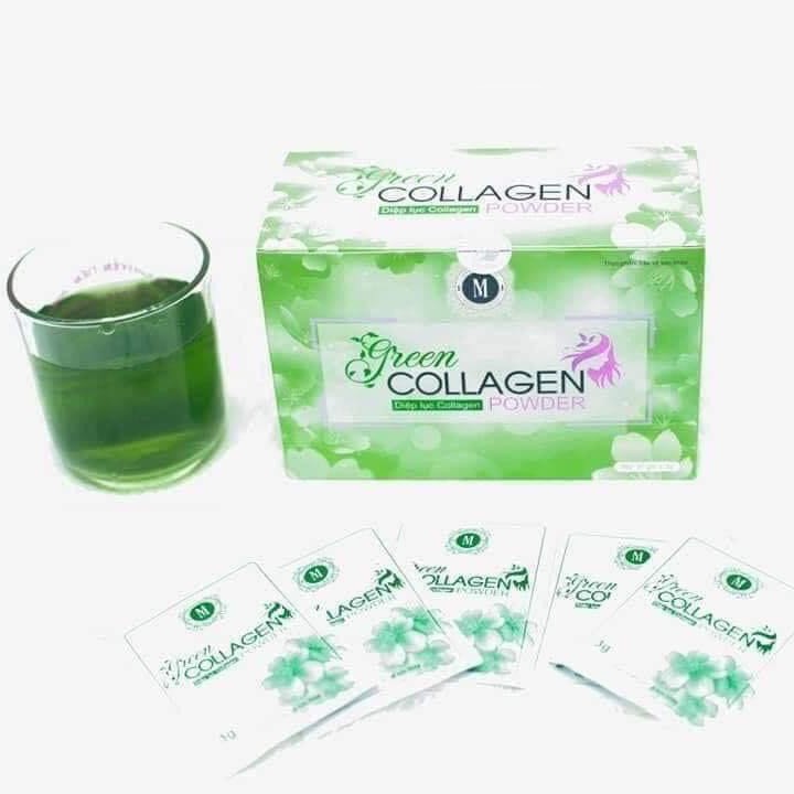 [CHÍNH HÃNG] Diệp Lục Collagen Làm Đẹp Da Sạch Mụn Mờ Nám Tàn Nhang Tăng Cường Nội Tiết Tố Giảm Khô Hạn Cho Phụ Nữ