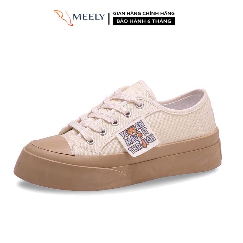 MEELY - Giày Thể Thao Nữ Bata Sneaker Kiểu Dáng Hàn Quốc Cá Tính Gấu AK189 🌸