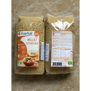 Hạt kê hữu cơ đã bóc vỏ Markal 500g