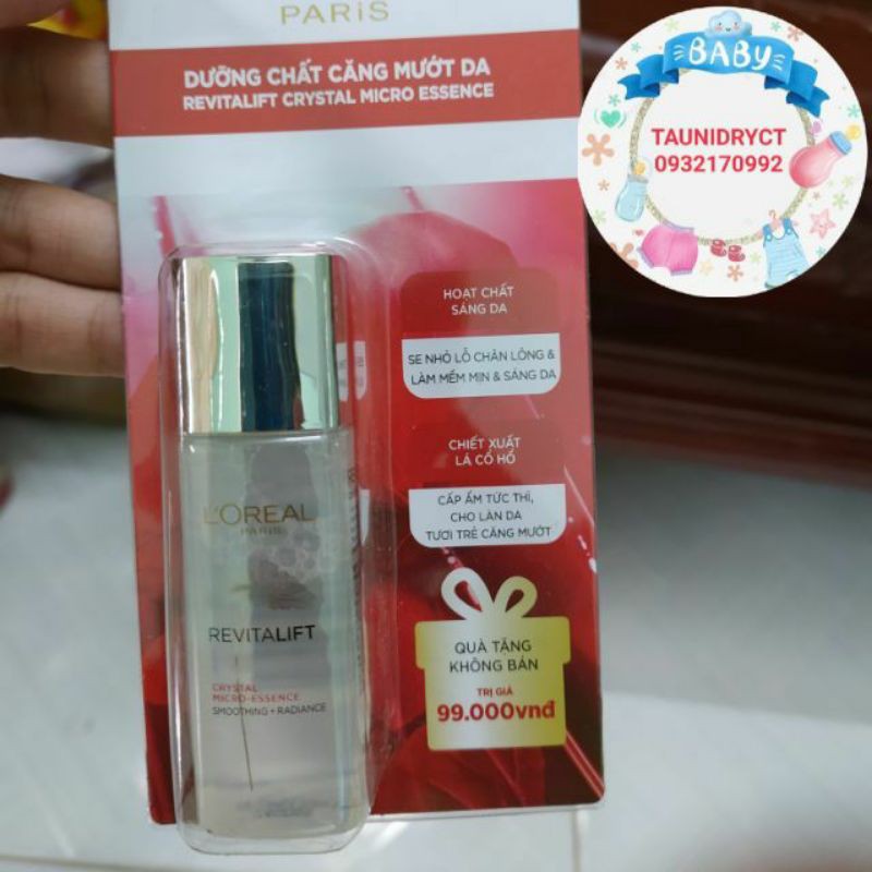 Dưỡng Chất Căng Mướt Da L'Oreal Paris Crystal Micro Essence (dưỡng da) 22ml