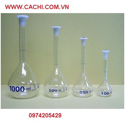 Bình đong - Bình định mức thủy tinh 25ml đền 500ml của Dinlab - Đức