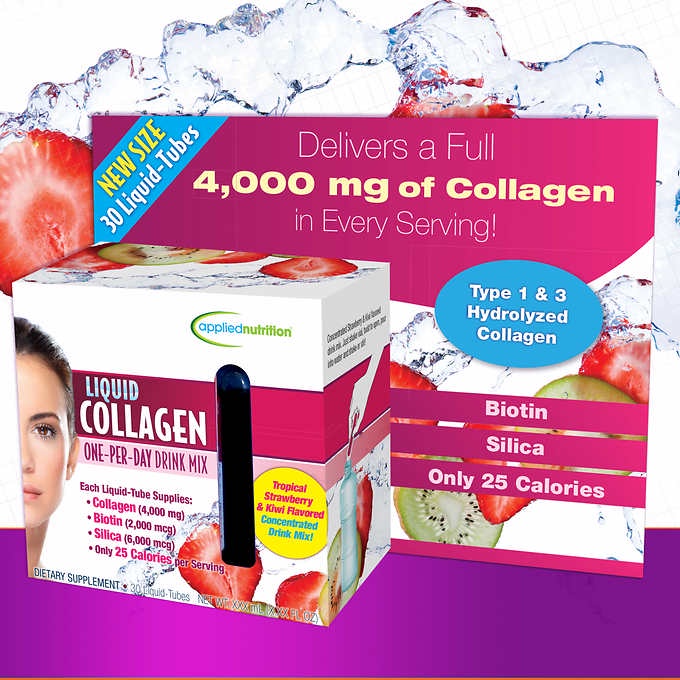 Liquid Collagen dạng nước 30 ống của Mỹ cam kết chính hãng