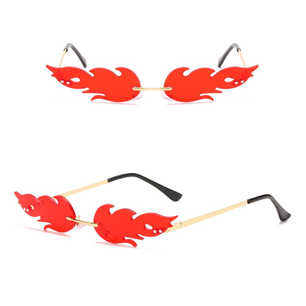Kính Mát Gọng Kim Loại Hình Ngọn Lửa Thời Trang