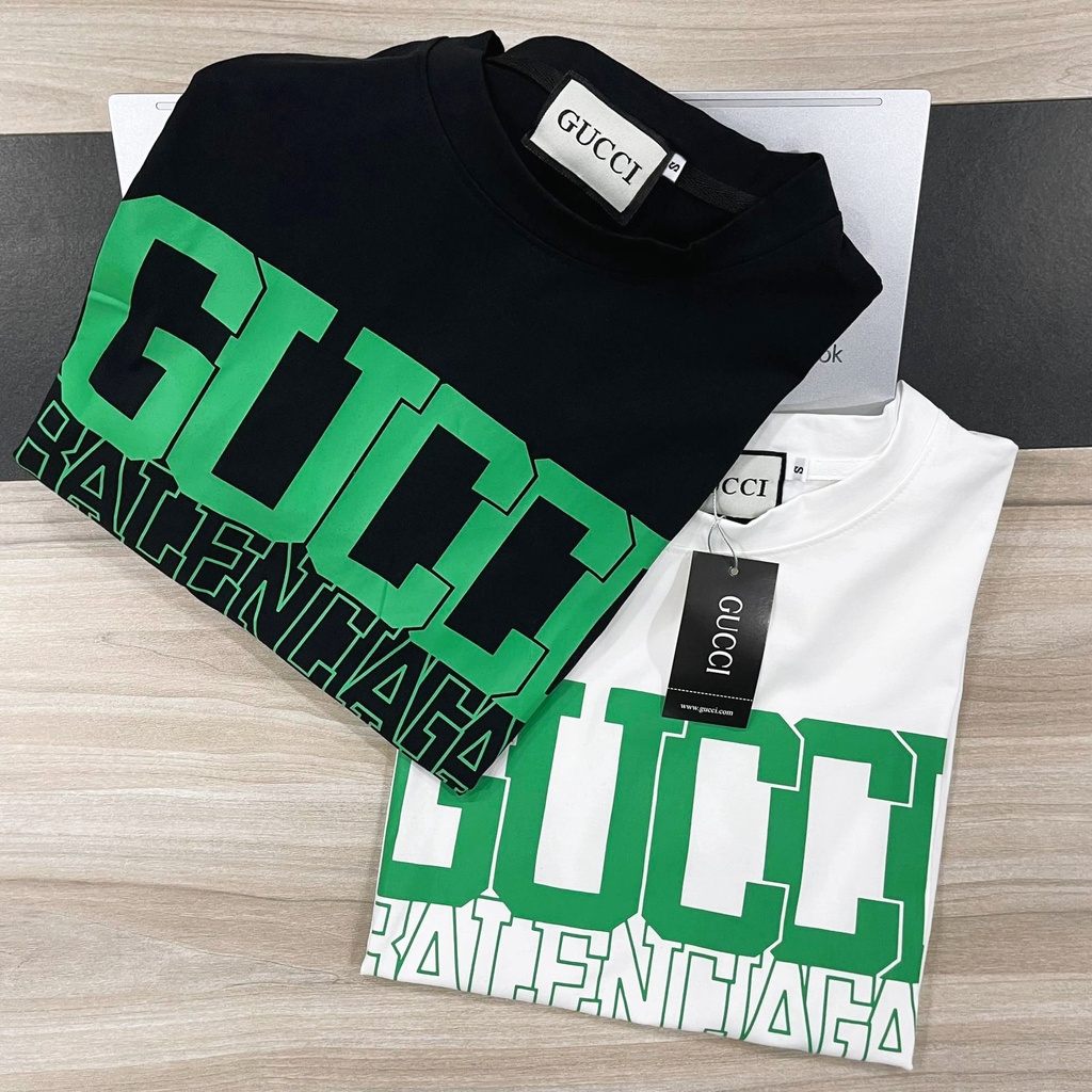 Áo Thun Form Rộng Guc.ci Hàng VNXk, Chất Liệu 100% Cotton 4 Chiều Thoáng Mát