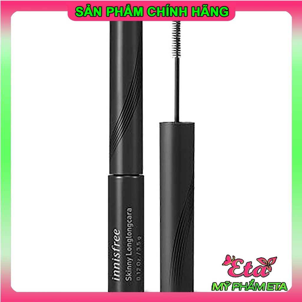 Mascara chuốt mi cao cấp INNISFREE SKINNY chống nước làm dày và dài mi hiệu quả