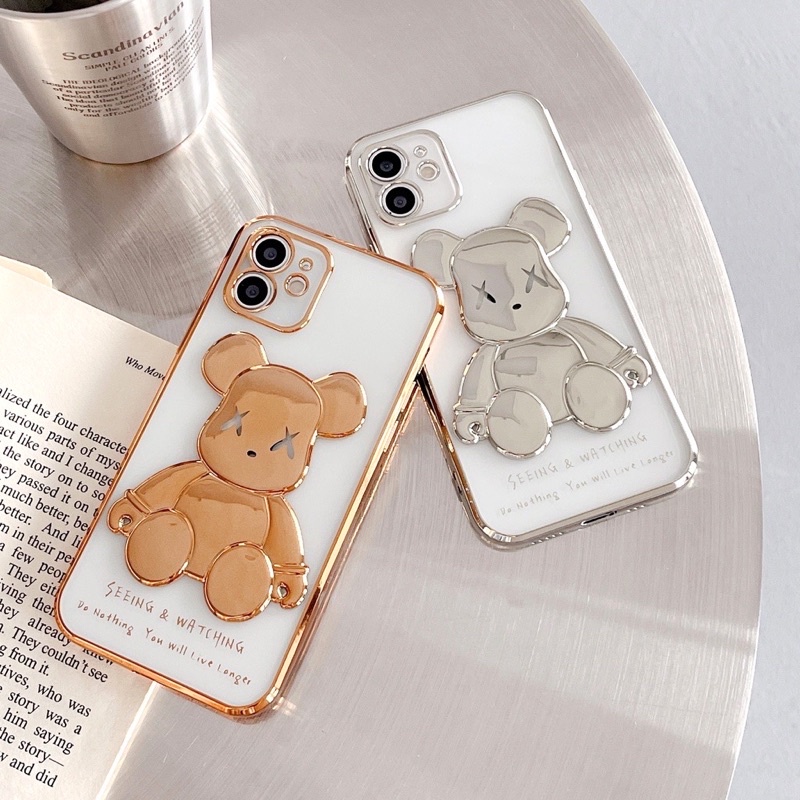 Ốp lưng iphone 6pl/6spl kwas- bearick- mông đào bảo vệ camera