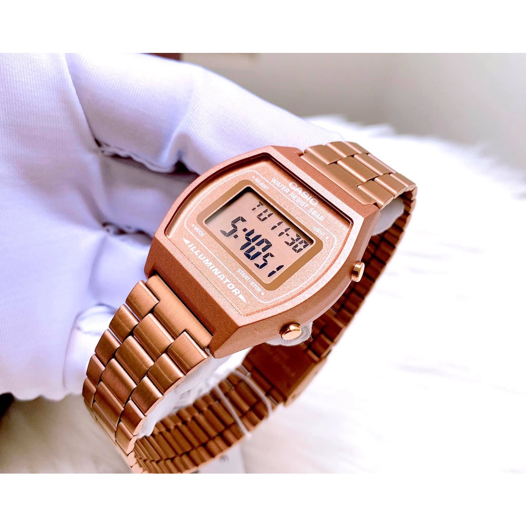 Đồng hồ Nữ Casio B640WC-5ADF, đồng hồ chính hãng, Rose