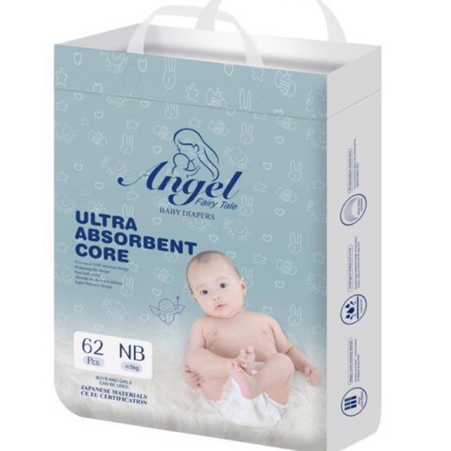 Bỉm Dán/Quần ANGEL bình dân Ultra Absorbent đủ size NB62, S58, M54, L50, XL46, M38, L36