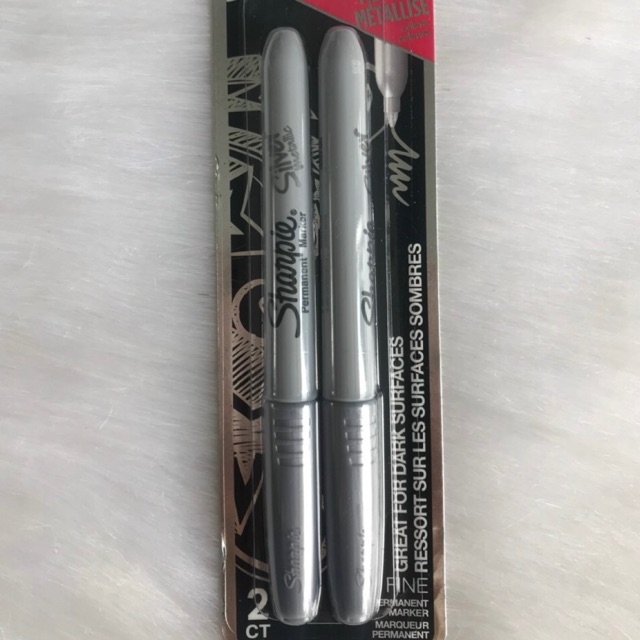 👉Bút lông Sharpie 39108PP Fine Point Metallic Silver -Mỹ