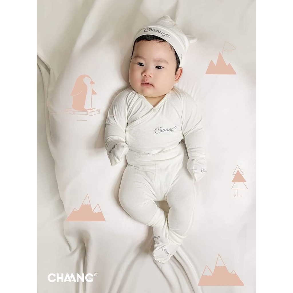 CHAANG Bộ dài cúc chéo Jungle