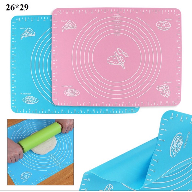 Tấm Lót Nhào Bột silicon 22x25cm