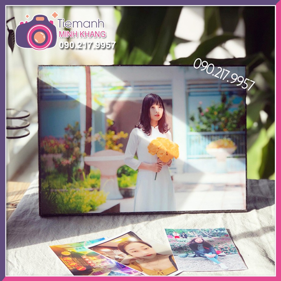 Ảnh gỗ để bàn, in ảnh để bàn, khung ảnh, in ảnh lên gỗ