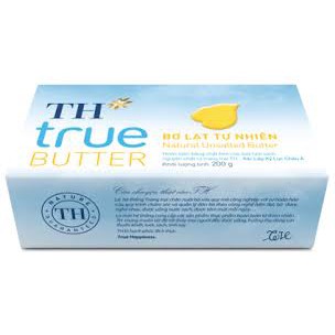 [Mã 77FMCGSALE1 giảm 10% đơn 250K] Bơ Lạt Tự Nhiên TH True Milk 200 gram | BigBuy360 - bigbuy360.vn