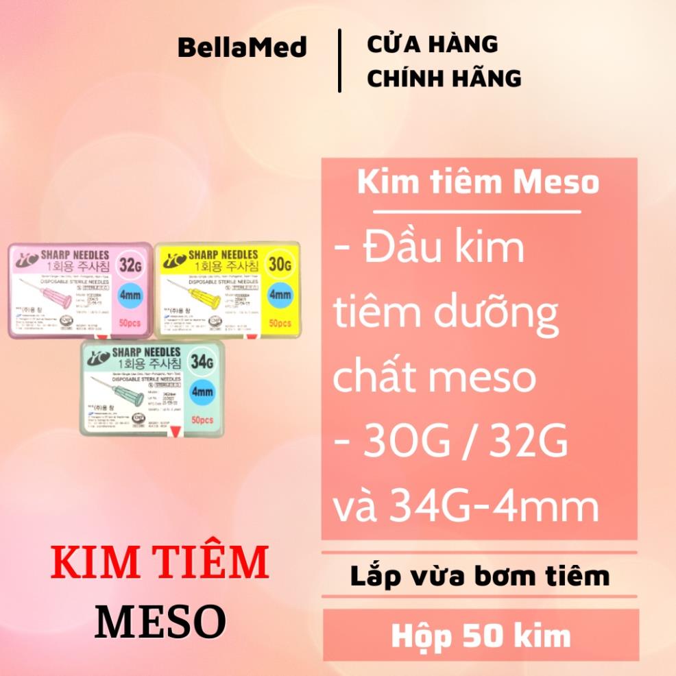 Đầu kim Nano tiêm dưỡng chất 34G - 4mm