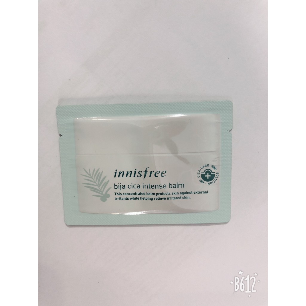 Sample Kem Dưỡng Dành Cho Da Mụn Innisfree Bija Cica Intense Balm (gói 1ml)