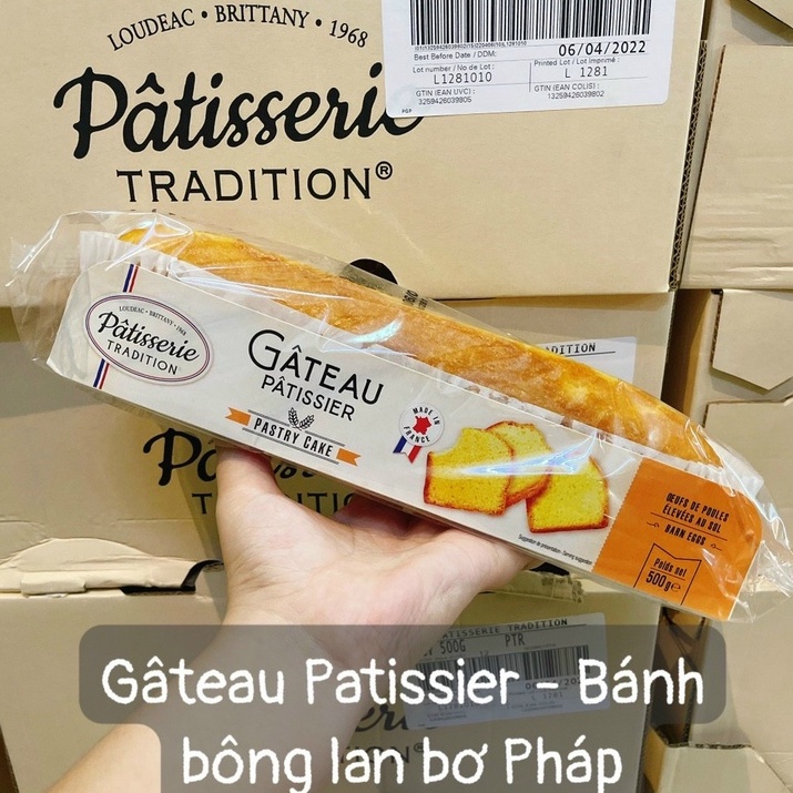 Bánh Bông Lan Bơ Patisserie Tradition Pháp 500G - Date T1/2024