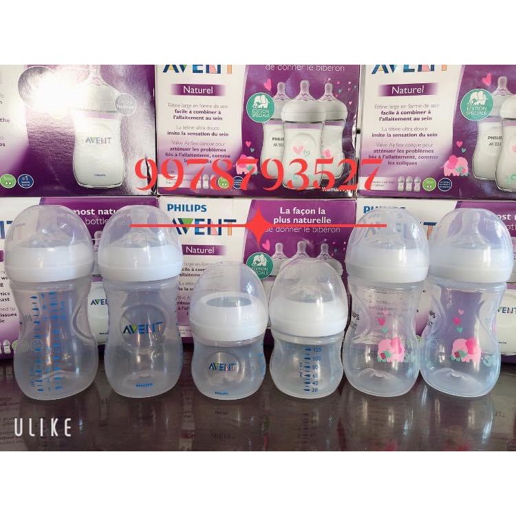 [Nhập Mỹ] Bình sữa Philips Avent Natural 125ml và 260ml