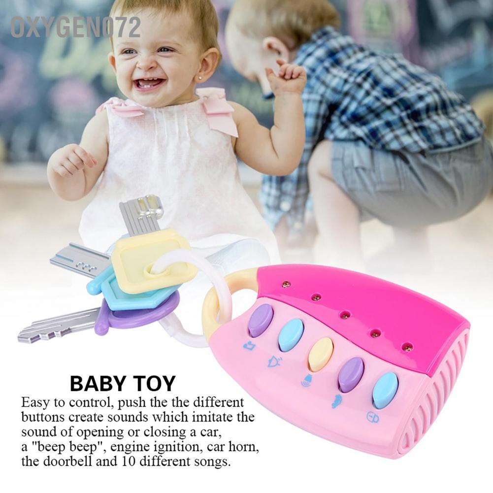 Oxygen072 Baby Toy Smart Key Remote Car Control Musical Pretend Play for Kids Education Toys