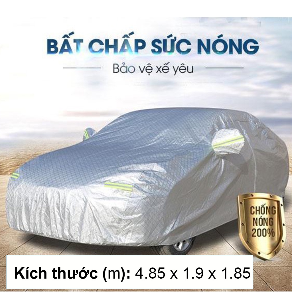 Bạt phủ xe ô tô 4-5 chỗ có 3 lớp cao cấp , bạt phủ trùm xe hơi dòng Innova, Ecosport, Crv, CX5, Tucson, Santafe, Carens