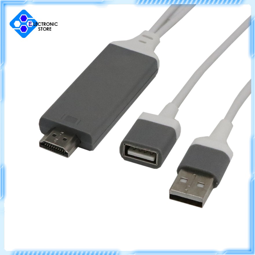 Cáp Chuyển Đổi 3 Trong 1 Usb Sang Hdmi Hd Tv Out Lead 1080p Màu Đỏ