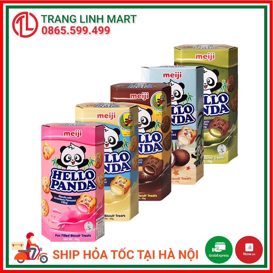 Bánh gấu Meiji Hello Panda 50g