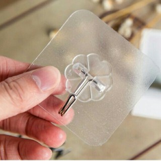 Combo 5 Móc dán tường treo đồ trong suốt loại 1 - Móc dán cường lực siêu dính