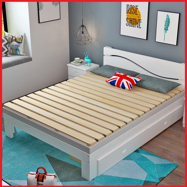 Giường cuộn trải sàn thông minh 60cmx180cm - giường cuộn gỗ thông - giường pallet thông minh