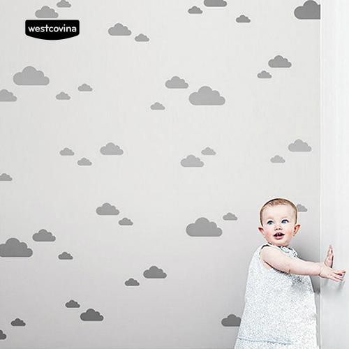 Tờ 10/56 miếng dán trang trí tường hình đám mây dễ thương và sáng tạo
