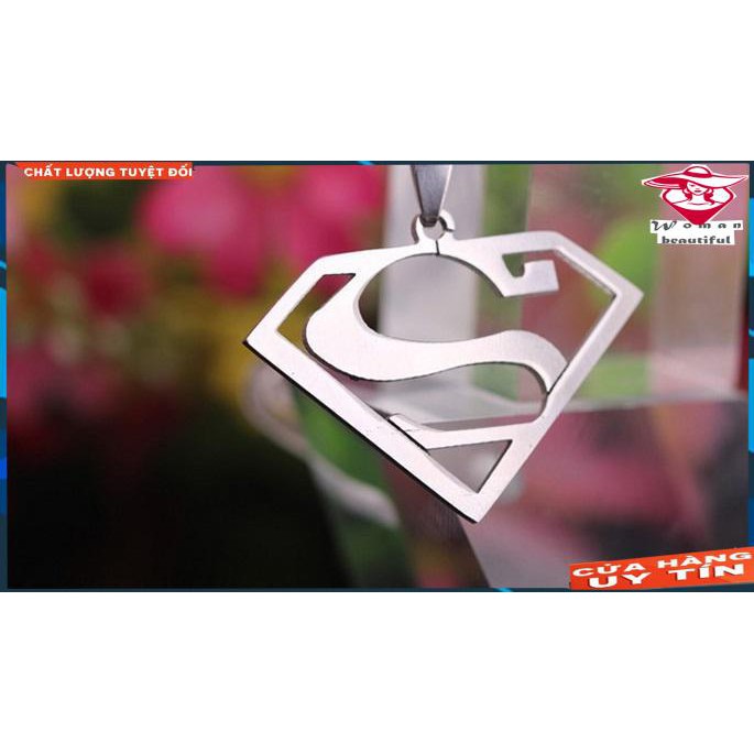 DÂY CHUYỀN INOX SUPER MEN ĐẸP CÁ TÍNH  (Mặt + dây như hình)