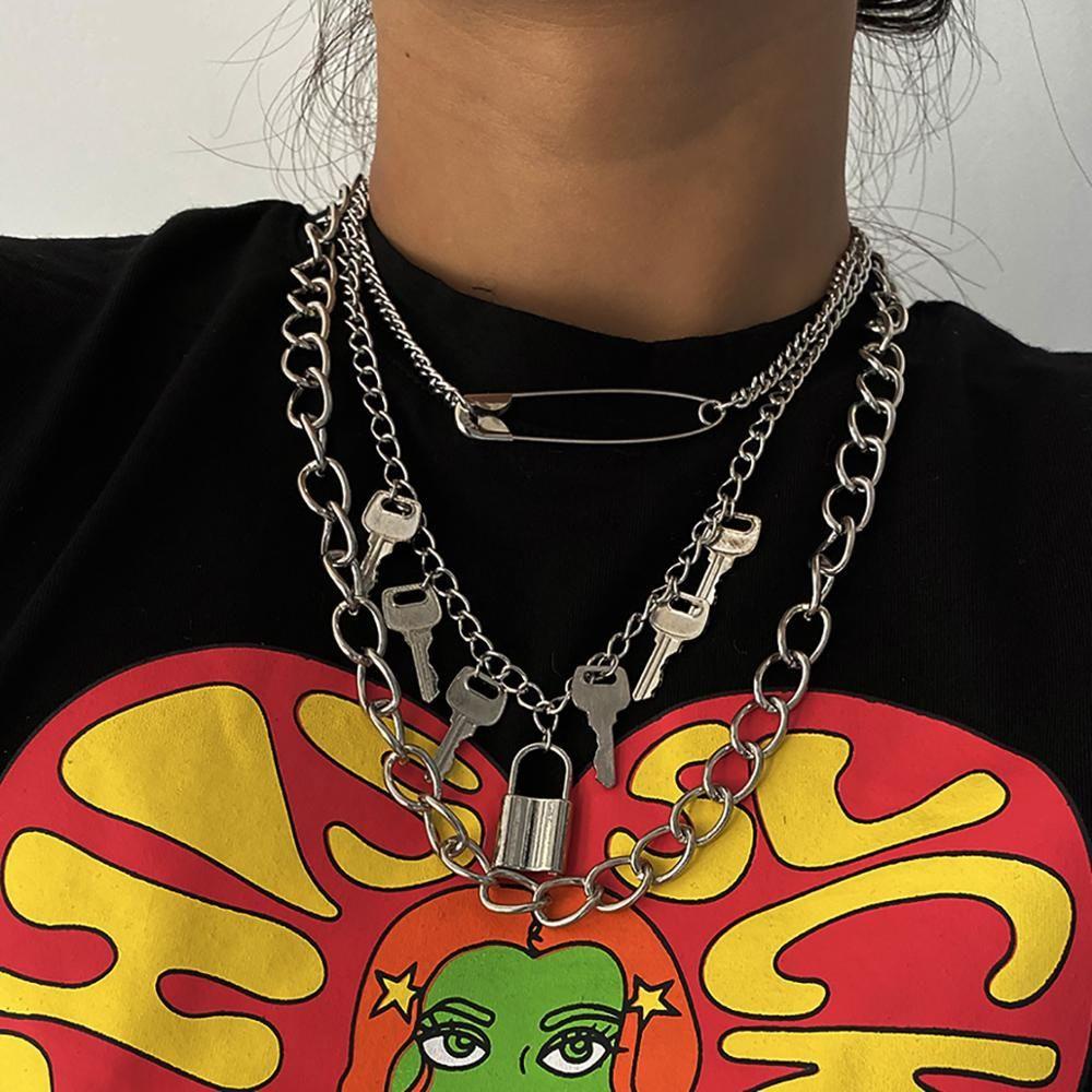 Vòng Cổ Choker Đinh Tán Bằng Thép Không Gỉ Phong Cách Punk Rock Cho Nam &amp; Nữ