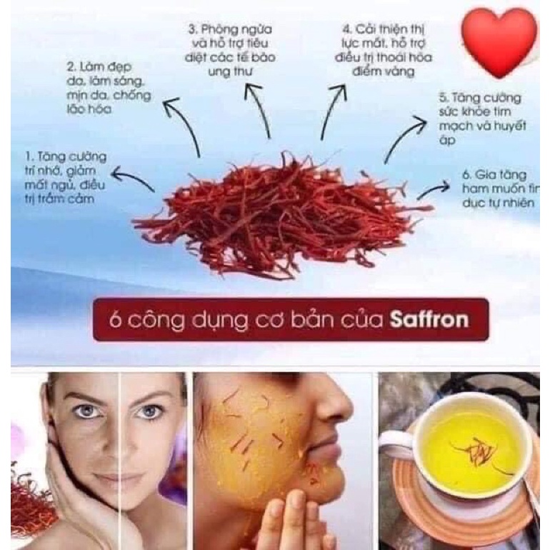 Saffron Nhuỵ Hoa Nghệ Tây Chính Hãng 100% uy tín cho cho người dùng