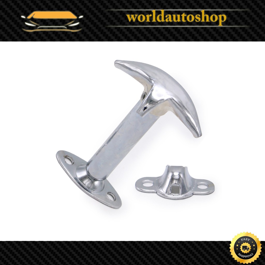 Kẹp Thép Cho Nắp Trước Khóa + Bên Gắn Vào 1 Mảnh Cắt Thẳng Mạ Chrome Toyota Land Cruiser FJ40 FJ45 B