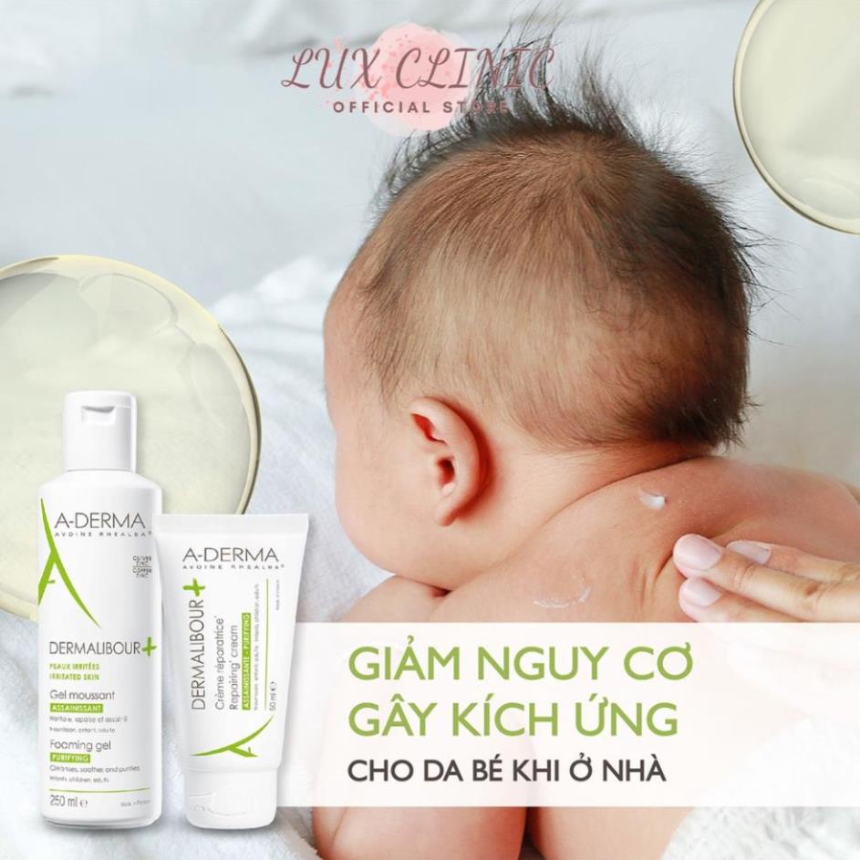 Kem dưỡng phục hồi và làm dịu da A-Derma Dermalibour Caprylic Repairing Cream 15ml/50ml