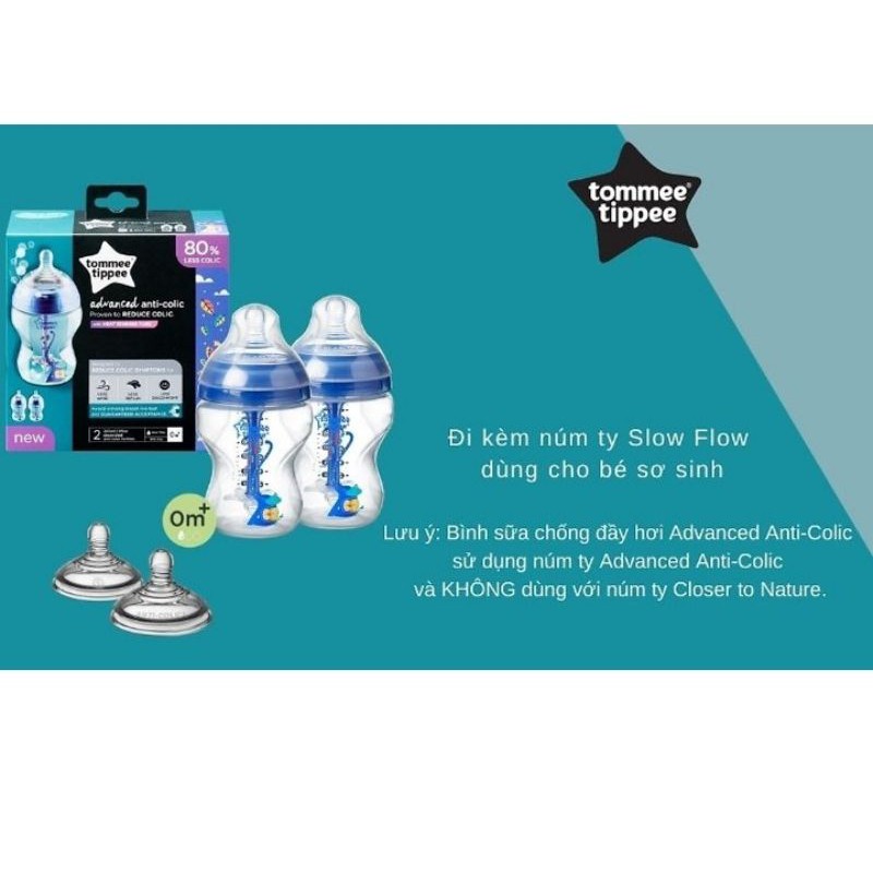 Bình sữa chống đầy hơi Tomme Tippe Advanced Anti-colic 260ml