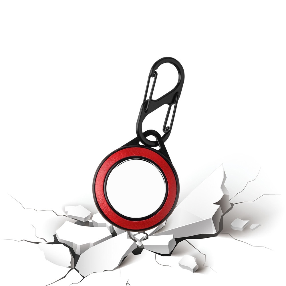 Bao Da Điện Thoại PU + PC Cứng Kèm Móc Khóa Chống Thất Lạc Chống Sốc Sang Trọng Cho Apple Air Tag