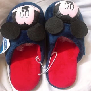 Dép lông mang nhà cho bé Mickey xanh