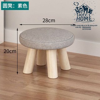 Ghế đôn bọc nỉ - Ảnh thật