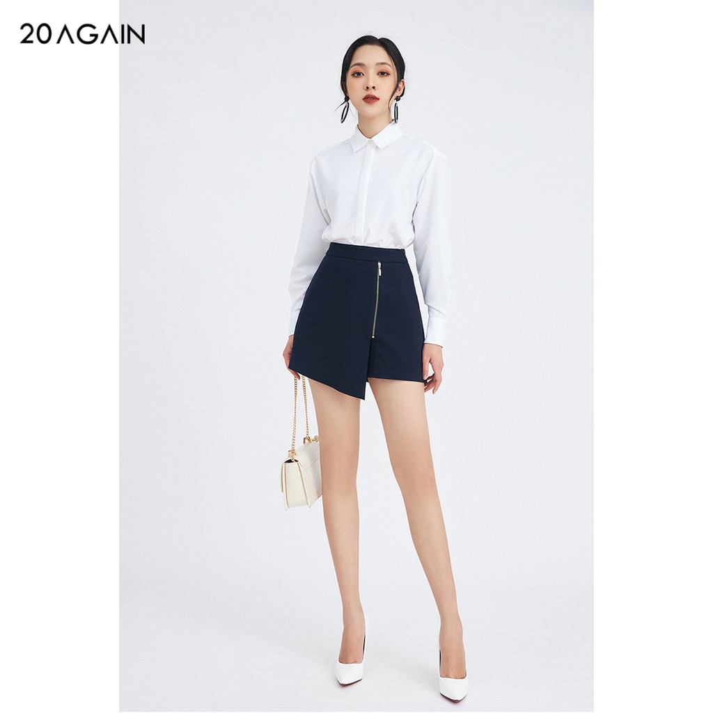 Chân váy ngắn nữ công sở 92WEAR đủ màu, khóa sắt trang trí JAA1105 | BigBuy360 - bigbuy360.vn