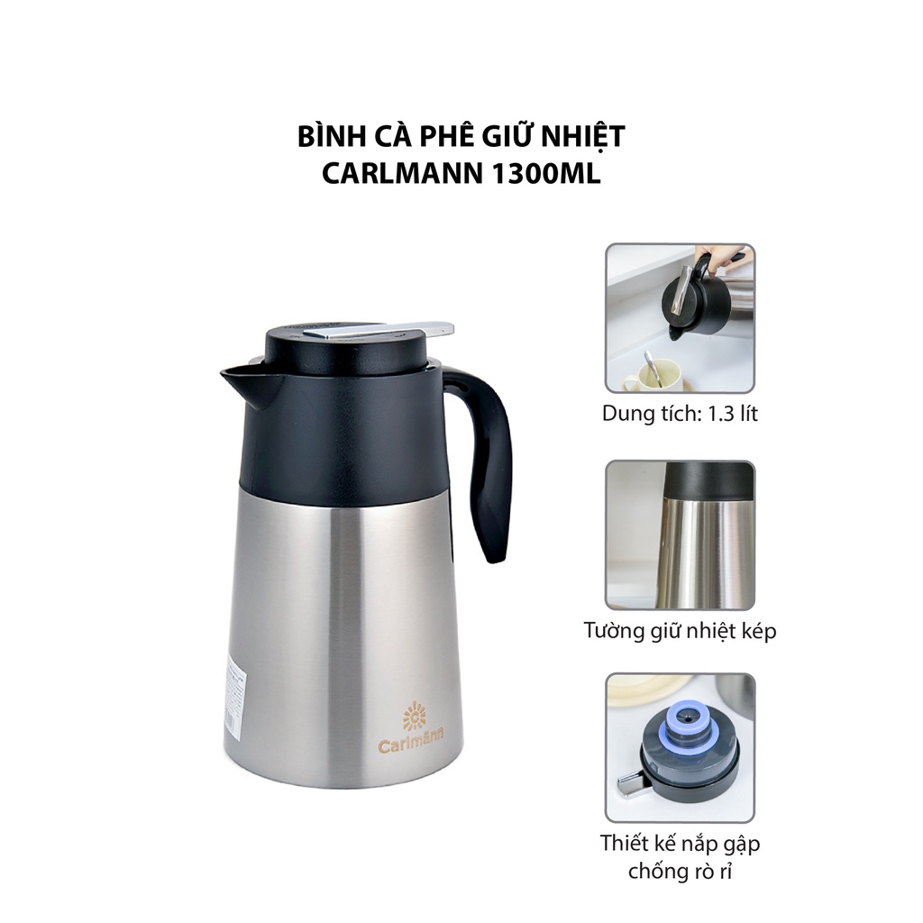 Bình cà phê giữ nhiệt Carlmann BES-178