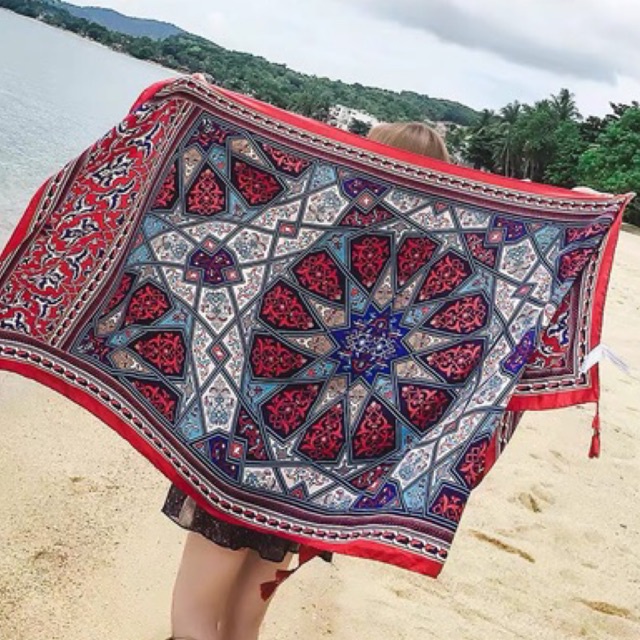 Khăn choàng du lịch che nắng Khăn choàng bohemian