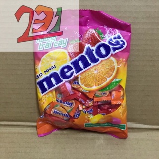 Túi 40 Kẹo Nhai Mentos Trái Cây Fruit Mix 108g