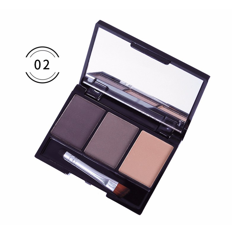 Phấn kẻ chân mày 3 ô chính hãng Lameila | BigBuy360 - bigbuy360.vn