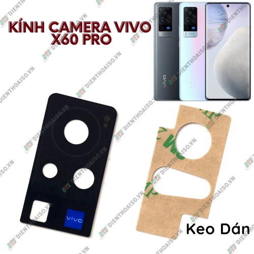 Mặt kính camera vivo x60 pro có sẵn keo