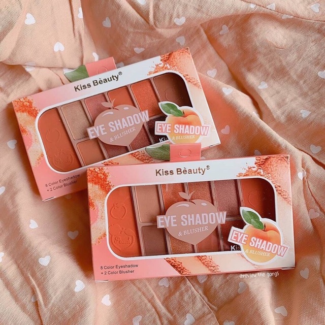 Phấn mắt + má Kiss Beauty 10 ô | BigBuy360 - bigbuy360.vn