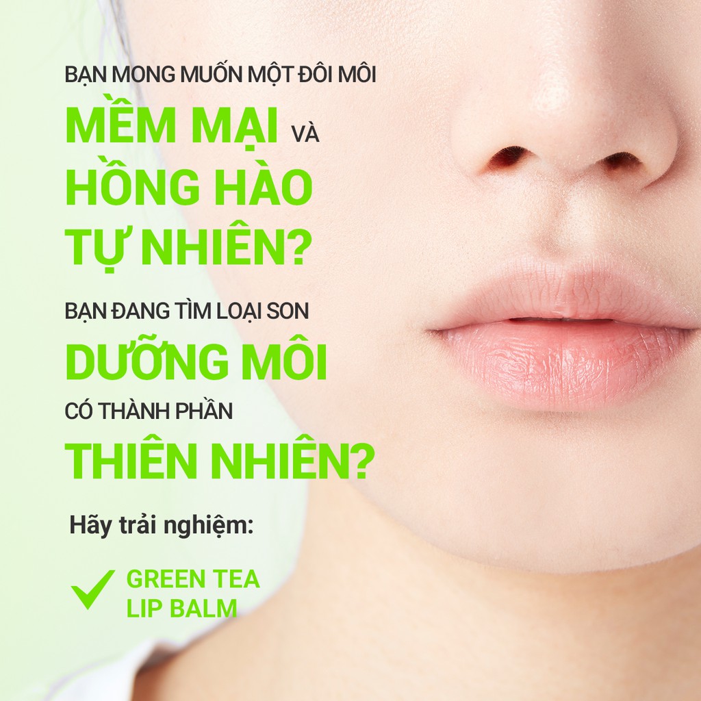 [Mã COSIF05 giảm 10% đơn 400K] Son dưỡng môi từ trà xanh innisfree Green Tea Lip Balm 3.6g