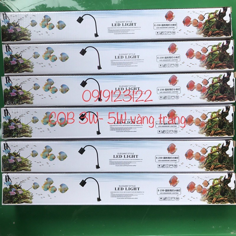 Đèn rọi thủy sinh 3w 5w 7w bật tắt chế độ màu- đèn biotop- phụ kiện thủy sinh