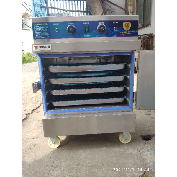 TỦ HẤP 4 KHAY ĐIỀU CHỈNH NHIỆT ĐỘ hấp cơm ,giò chả ,bánh bao.,flan đa năng những món cần nhiệt độ thấp