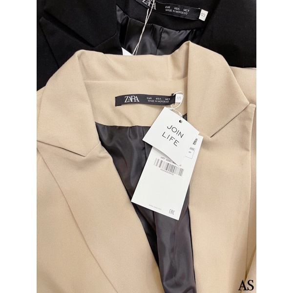 BLAZER SUÔNG ZR HAI LỚP BE ĐEN