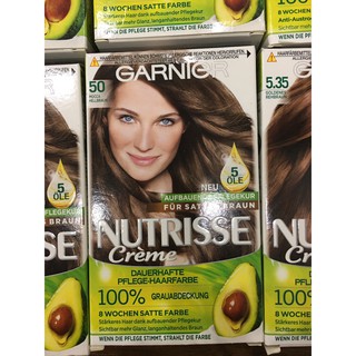 THUỐC NHUỘM TÓC GARNIER NUTRISSE CREME 100% PHỦ BẠC